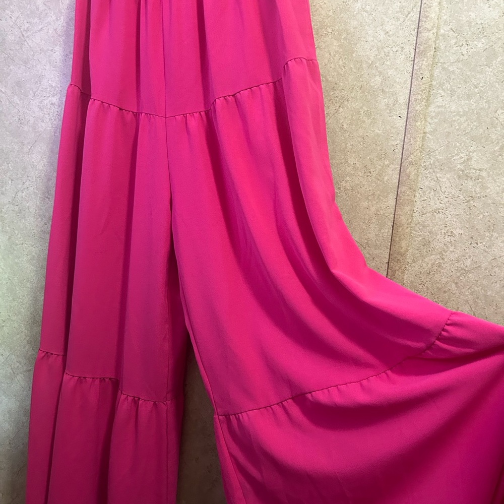 Women's Pink Wide-Leg Pants